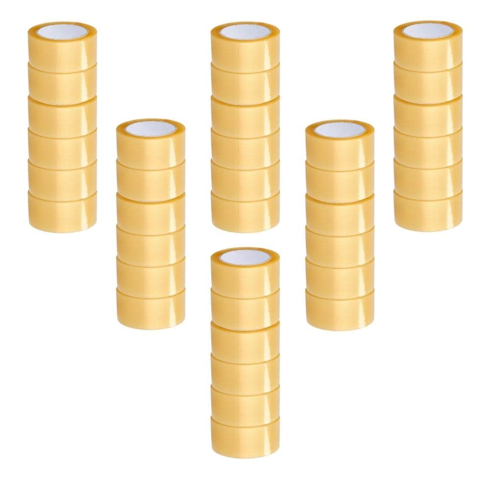 PSBM Acrylic Packing Tape, 2 Inch x 110 Yards, 1368 Pack, Clear, 2 Mil, Packaging Tape for Dispenser Refill, Moving, Storage, Shipping