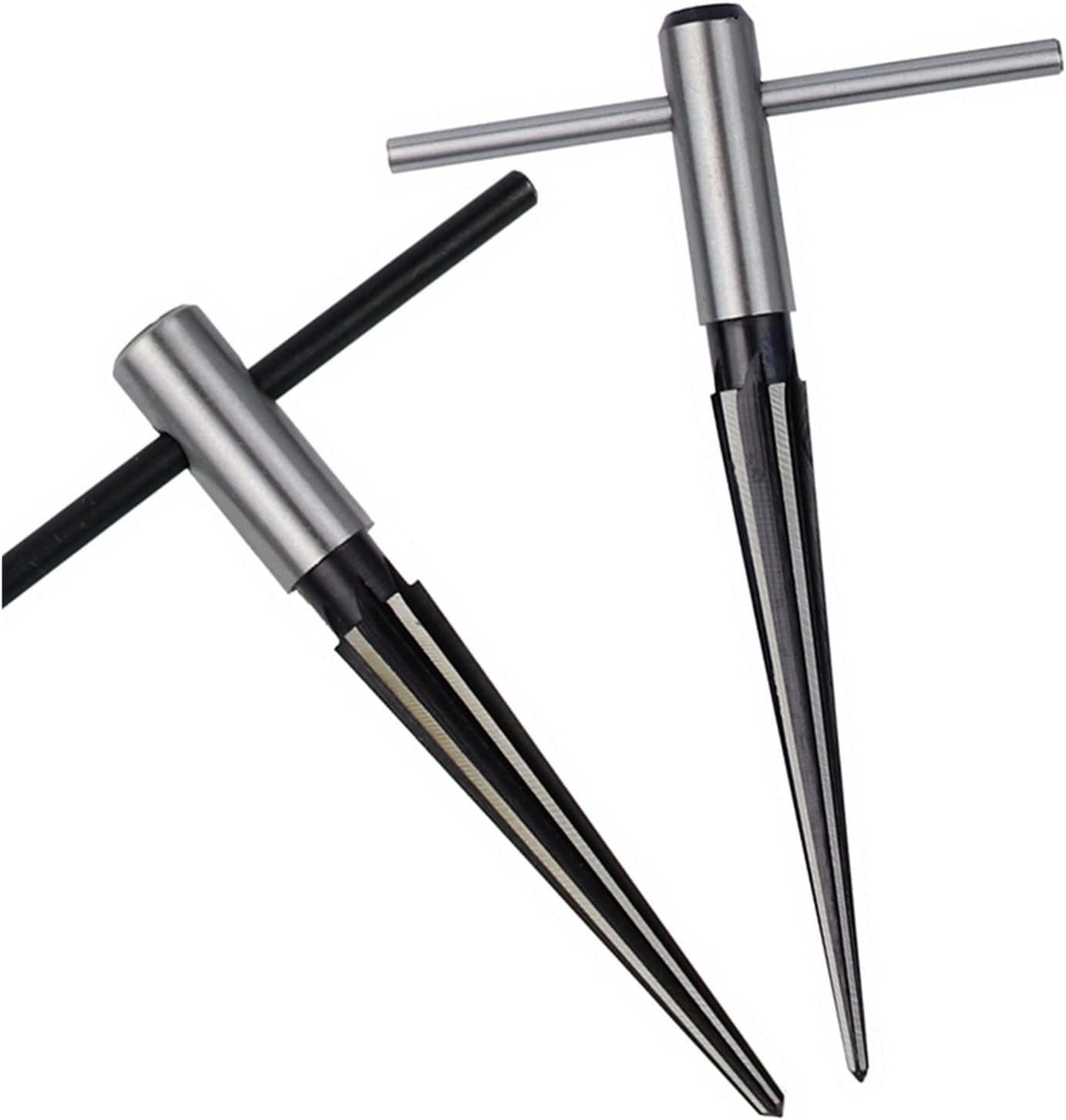 Taper Reamer 3-13mm&5-16mm Hand Metal Reamer Deburring Enlarge Pin Hole Handheld Reamer for Wood Metal Plastic Drilling Tools(2pcs Set)