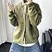Men's Loose Fit Button Down Sweater Knitted Crew Neck Casual Sweater Cardigan Fashion Long Sleeve Sweaters (Green,Large)