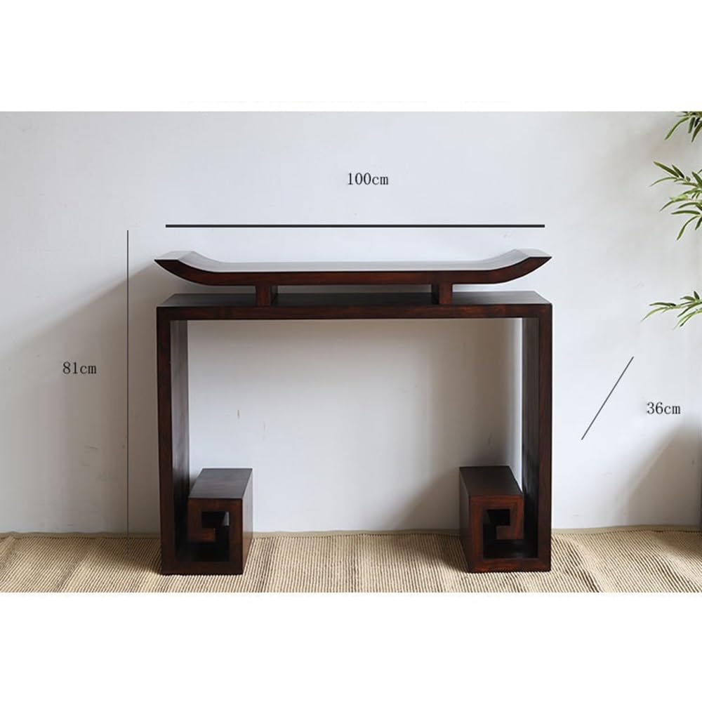 Tavola d'altare cinese Nuova consolle in legno di olmo in stile cinese | Accento Zen for ingresso/corridoio