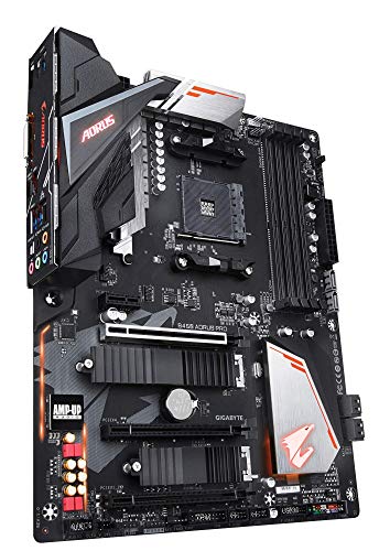 Image of GIGABYTE B450 AORUS PRO Motherboard with Hybrid Digital PWM, Dual M.2 with Dual Thermal Guards, Audio ALC1220-VB,RGB Fusion 2.0