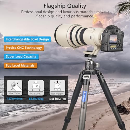Lightweight Carbon Fiber Tripod for Professional Photographers