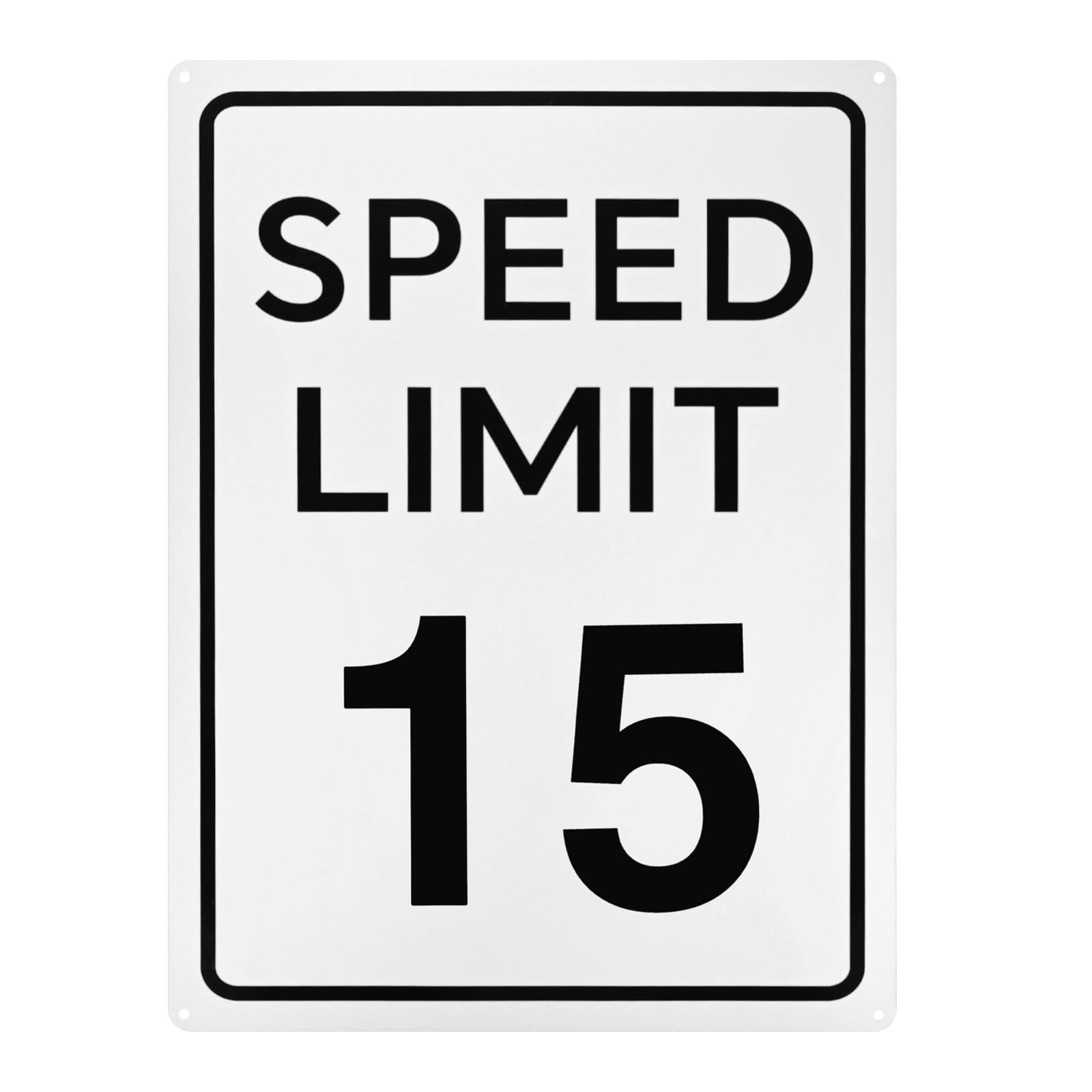 M METERXITY Speed Limit 15 MPH Sign