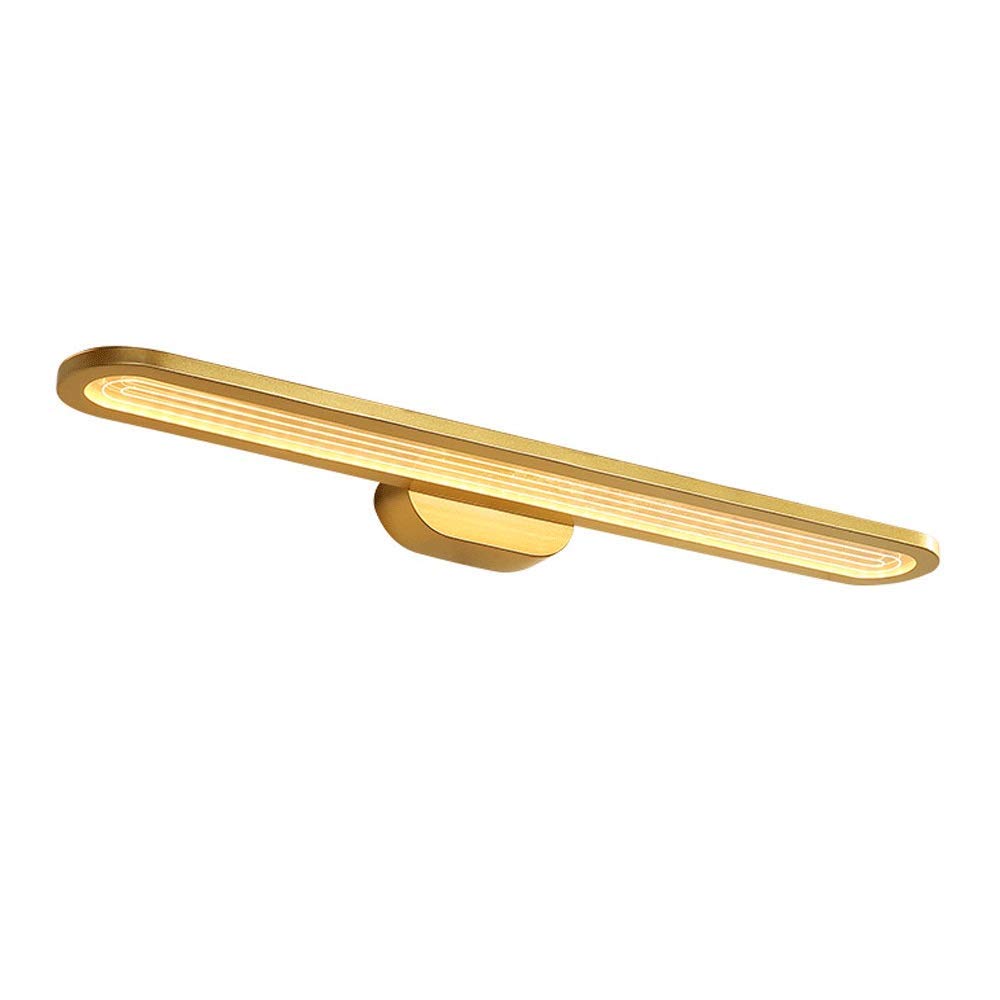 Luci da Specchio a LED Lampade da Specchio per Bagno 21W Bianco Caldo 3000K Illuminazione per Trucco Specchio Dorato Illuminazione Frontale Luce per Armadietto 40CM Non Dimmerabile [Classe di ef