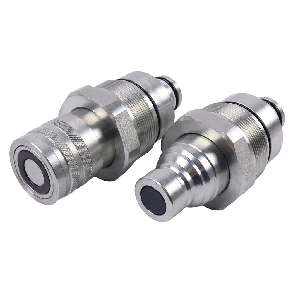 Kit accoppiatore piatto AT406474 AT406475 per Bobcat 318E 319E 320E 323E 326E 328E 329E 332E, connettori rapidi idraulici in acciaio