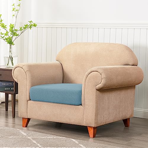 Subrtex SBTDZT0034 Couch Slipcover Rv Seater Slip Covers Loveseat Stretch Durable Sofa Spandex Elastic Furniture Protector For Settee Seat For Replacement In Livingroom, Small, Steel Blue thumb #1