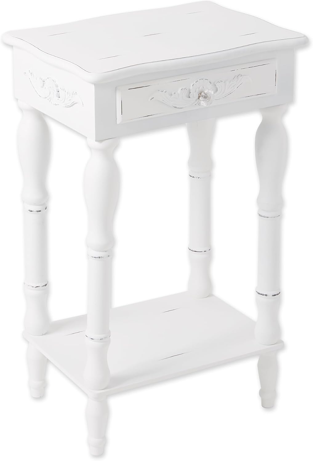 Sunshine Megastore Carved White Side Table