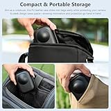AMAZEAR Carrying Case for DJI OSMO 360 Accessories with Lens Cap, Portable Compact Storage Bag with Wrist Strap PU Leather OSMO360 Protective Case - Image 5