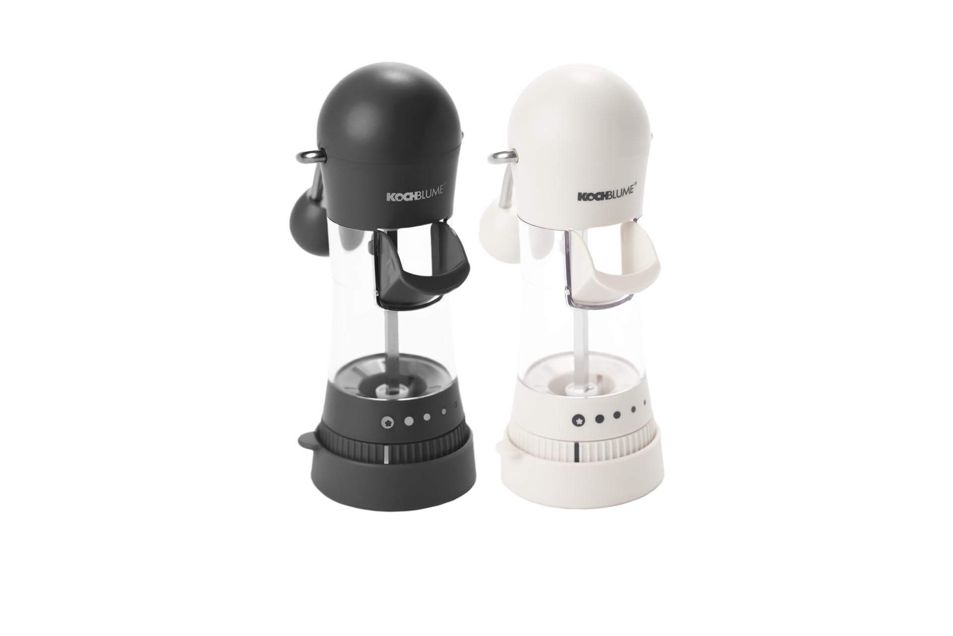KochblumeSpice Mill with Collection Cap 2 Pieces Black/White