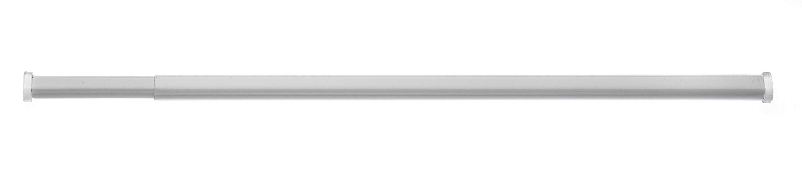 Universal White Oval Spring Loaded Tension Rod, Extendable Metal Oval Rod, (60-90Cm)