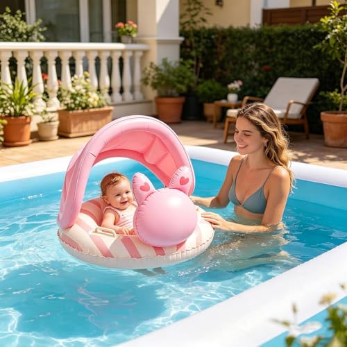 Aro de natación hinchable con asiento para evitar quemaduras 2