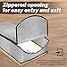 Jokuye Attic Stair Insulation Cover - Heavy Duty Pull Down Ladder Tent for 25 in x 54 in x 11in Opening, Energy Saving Attic Door Insulator with Zipper with Fixed Tools