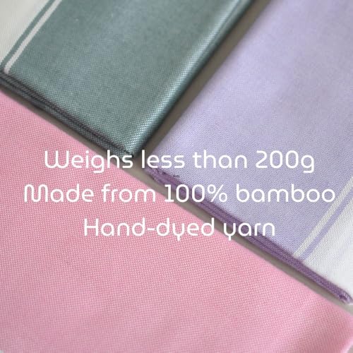 Image of Ultra Lightweight Bamboo Bath Towel-Set of 3| 155x80 CM| Quick Dry, Highly Absorbent, Skin-Friendly & Eco-Friendly Towels |Perfect for Daily Use, Travel (Less Than 200gm) & Gifting