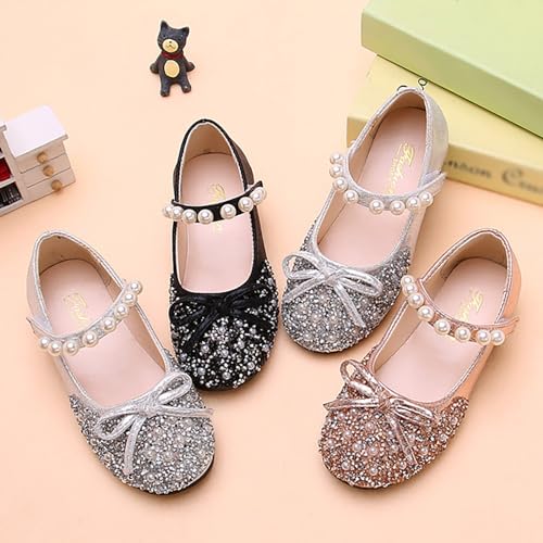 IWIHMIV Girls Dress Shoes Princess Dress Shoes Low Heels Mary Jane Shoes Flower Girl Wedding Party Shoes Girls Dress Shoes4