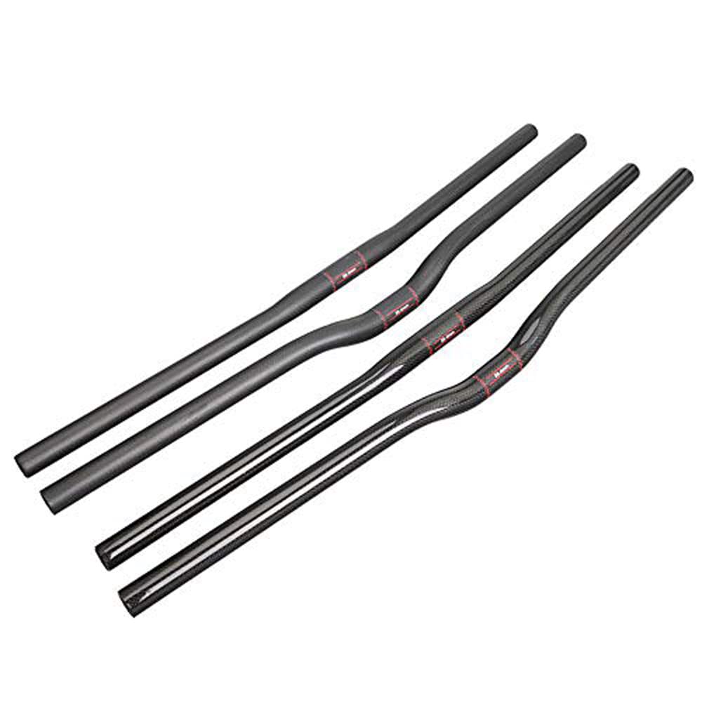 Alfa Pasca Guidon de VTT 25,4 mm Carbone Plat / Riser Guidon 3K Mate/Brillant 620/640/660/680/700 mm, No logo-3K glossy, Flat 25.4*680mm