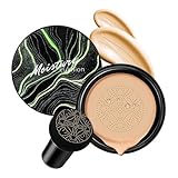 Mushroom Head Air Cushion CC Cream - BB Cream Face Makeup for Mature Skin, Moisturizing Cover Balm Foundation & Long-Lasting Color Correcting Concealer, Even Skin Tone for All Skin (Natural)