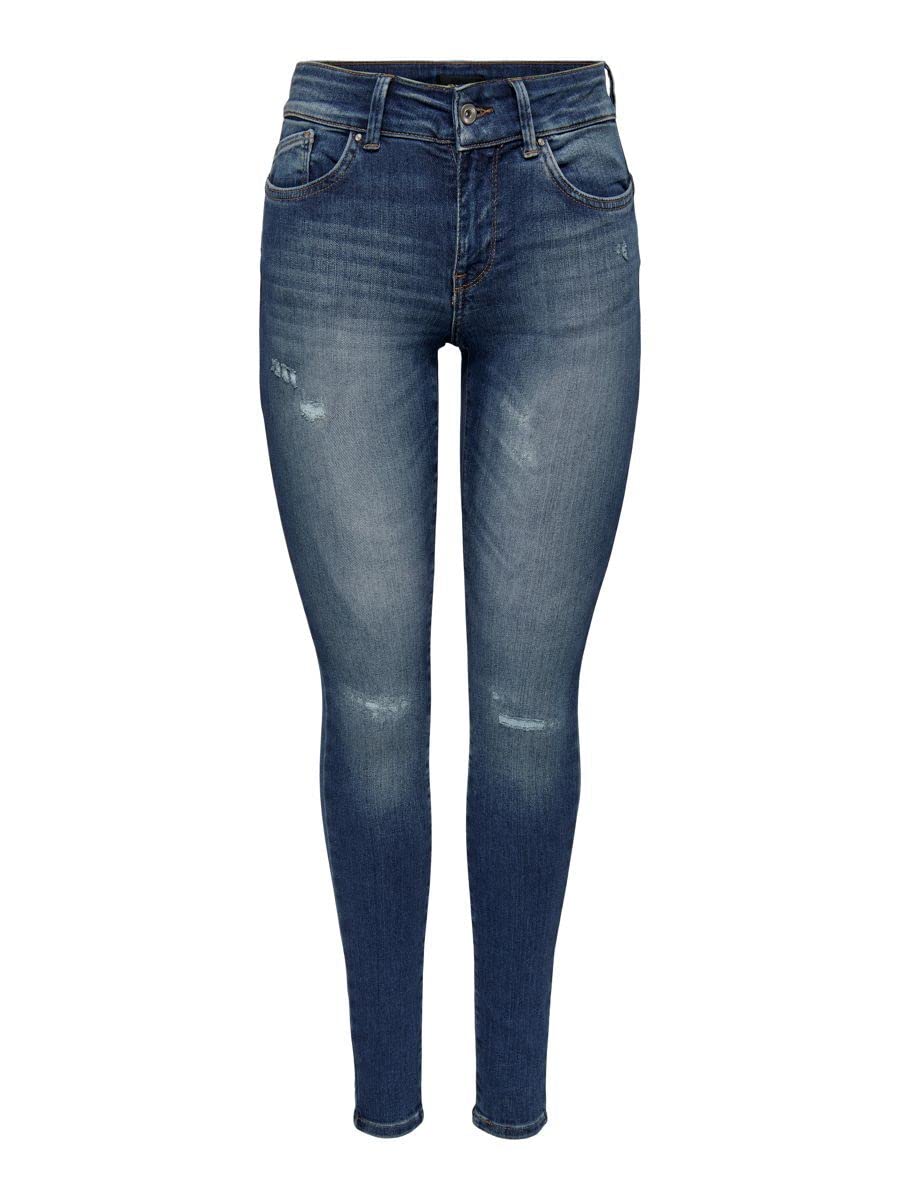 Only Women's ONLLUCI Life REG SK REP DNM REA117 NOOS Jeans, Dark Blue Denim, 26/32