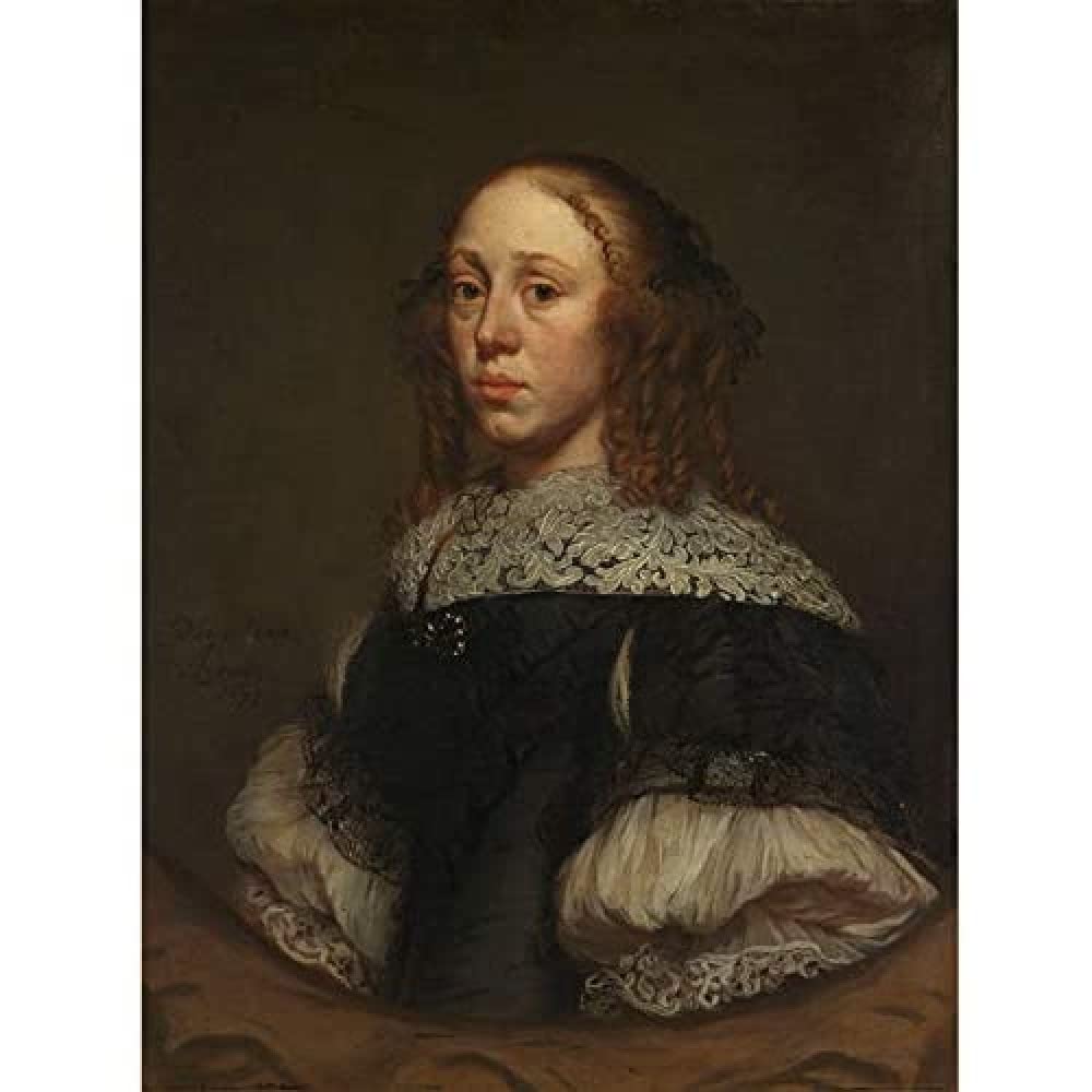 Artery8 Van Anraedt Portrait Of A Woman Painting Art Print Canvas Premium Wall Decor Poster Mural