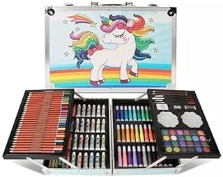 Art Supplies, 145-Pack Art Set Crafts Drawing Painting Kit with Colored Pencils, Markers, Crayons, Paints, Canvas, Art & C...