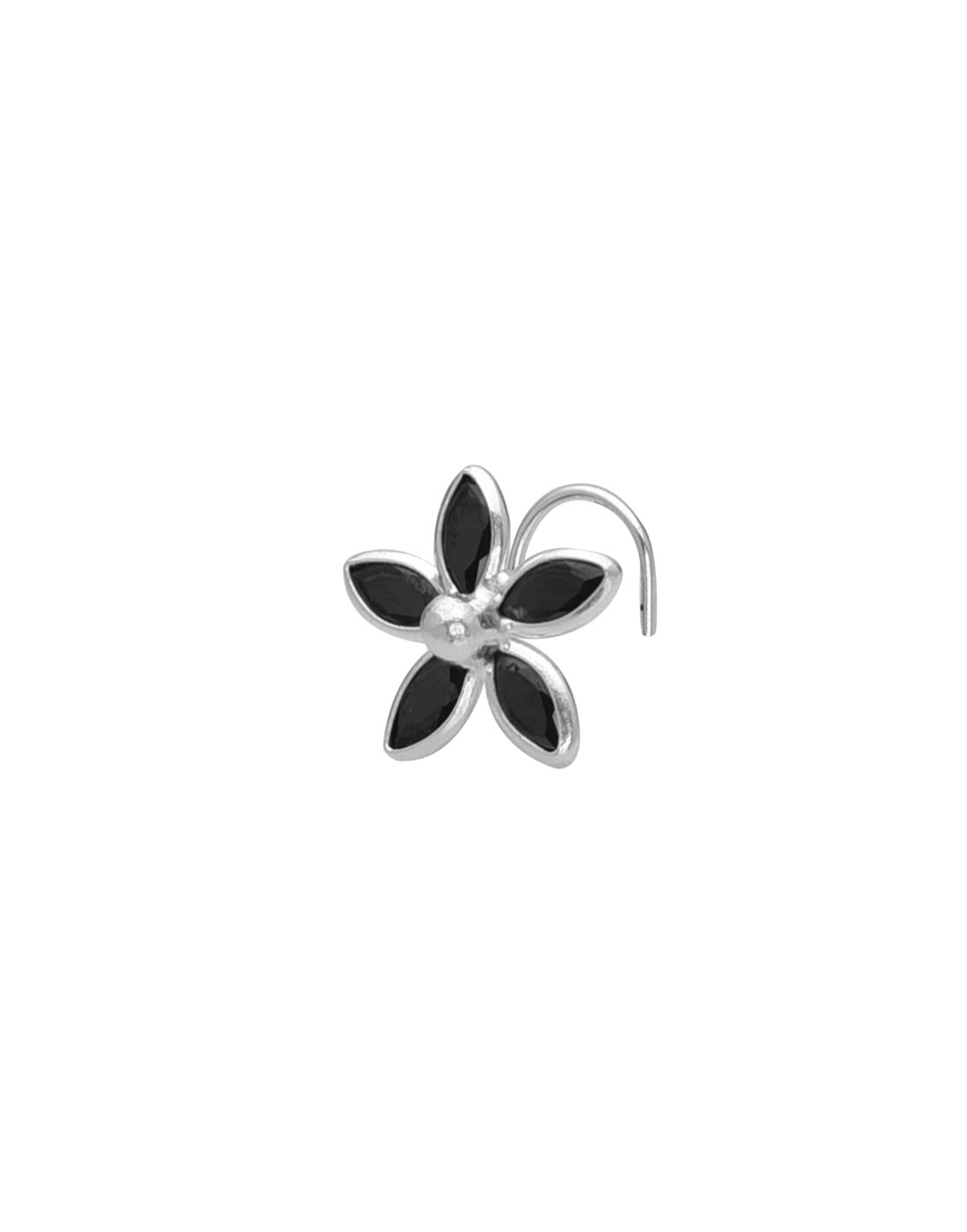 Abhooshan Pure 92.5 Sterling Silver Big Flower shape Nose Pin with Cubic Zirconia (CZ) for women and Girls. Gift for Wife Sister Mother Friend … (White CZ) (B07DQHLYB6) Amazon Price History, Amazon Price Tracker