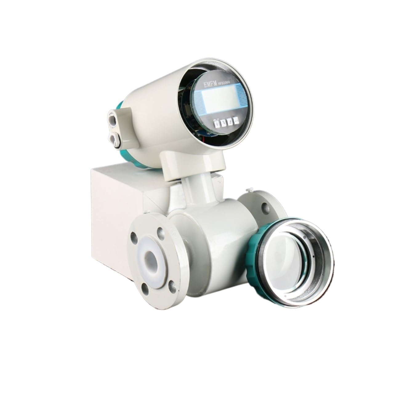 Smart Integrated Blue Electromagnetic Flow Meter for Large Liquid Measurement,High Accuracy(DN100)