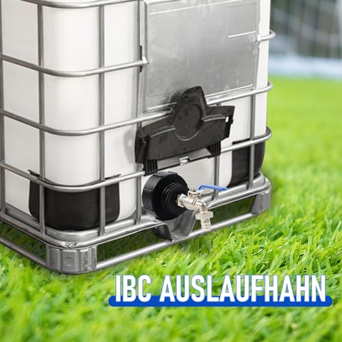 Robinet de vidange IBC 3/4 S100x8 pour cuve eau pluie - 7