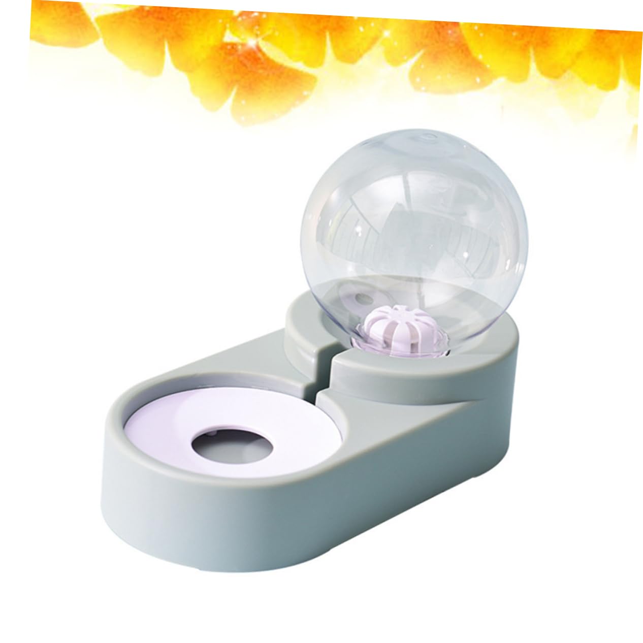 FRCOLOR Automatischer Wasserspender für Haustiere mit Doppeltem Trinknapf aus Pet Hochdicht und Geeignet für Zuhause und Tierladen Blau mit Einzigartigem Design