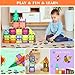 Cutedeer 108 Piece Magnetic Tiles, Magnet Building Blocks Set for Kids Toddlers, STEM Construction Toys with Gift Box for All Ages Boys Girls