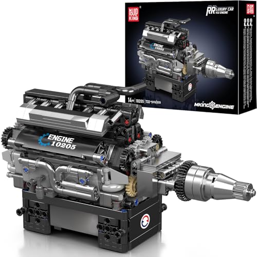 V12 Engine Cars: The 17 Cars That Have V12 Engine (2023) Mould King V12 Engine Building Blocks Set, 10205 Engine Model That Runs, Mini Engine Build Kit for...