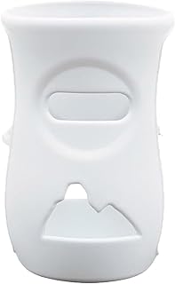 Silikonhüllen für Natural Babyflaschen aus Glas, Baby Bottle Protective Cover, bruchfester Babyflaschenhalter, Babyflaschen aus Glas für 8 Oz, BPA-frei (White)