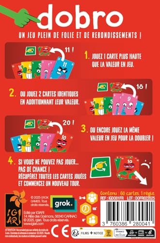 Asmodee Dobro Jeu de carte - vue 4