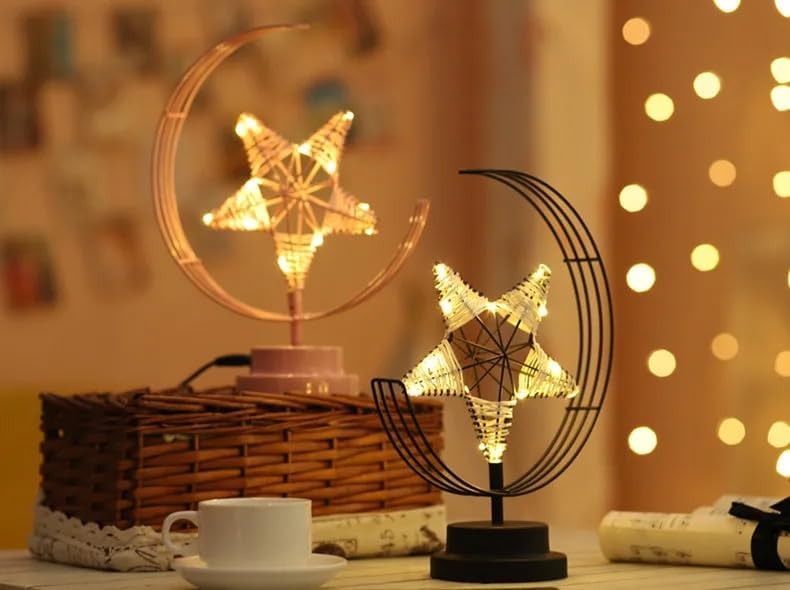 Miniatura 5 de Luz LED de luna  Lámpara de mesa  Lámpara de estrella decorativa  Lámpara de bola decorativa  Decoración de oficina y hogar  Noche de luz de