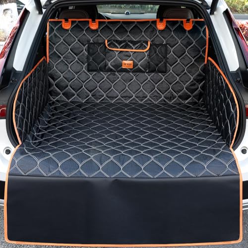 KYG Couverture de Coffre Housse de Protection Imperméable Protection Coffre Voiture avec Protection de Pare-Chocs Longue Protege Coffre Voiture Chien pour...