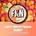 FKN Caffeine Pouches – White Peach (3 Cans) | 80MG Caffeine Per Pouch | 15 Pouches Per Can | Sugar-Free, Tobacco & Nicotine-Free | Crisp Peach Flavor | Fast-Acting Energy Boost