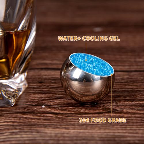Spxkd Whiskey Stones Gift Set 16 Pcs Whisky Rocks Include Granite Stones And Stainless Steel Ice Cubes Reusable Whiskey Chilling Stones For Scotch And Bourbon Whiskey Gift Set For Men Dad Husband Boyfriend thumb #2