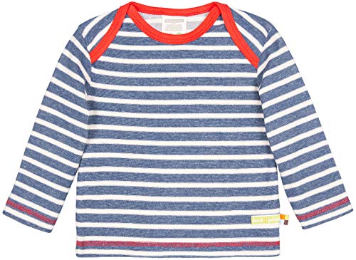 Loud + Proud Shirt Ringel, Aus Bio Baumwolle, Gots Zertiziziert Sweat, Bleu (Ultramarin UL), 95 (Taille Fabricant: 74/80) Mixte bébé