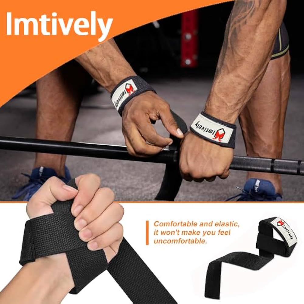 OCBA Wrist Straps Wraps For Weightlifting Heavy Duty Wrist