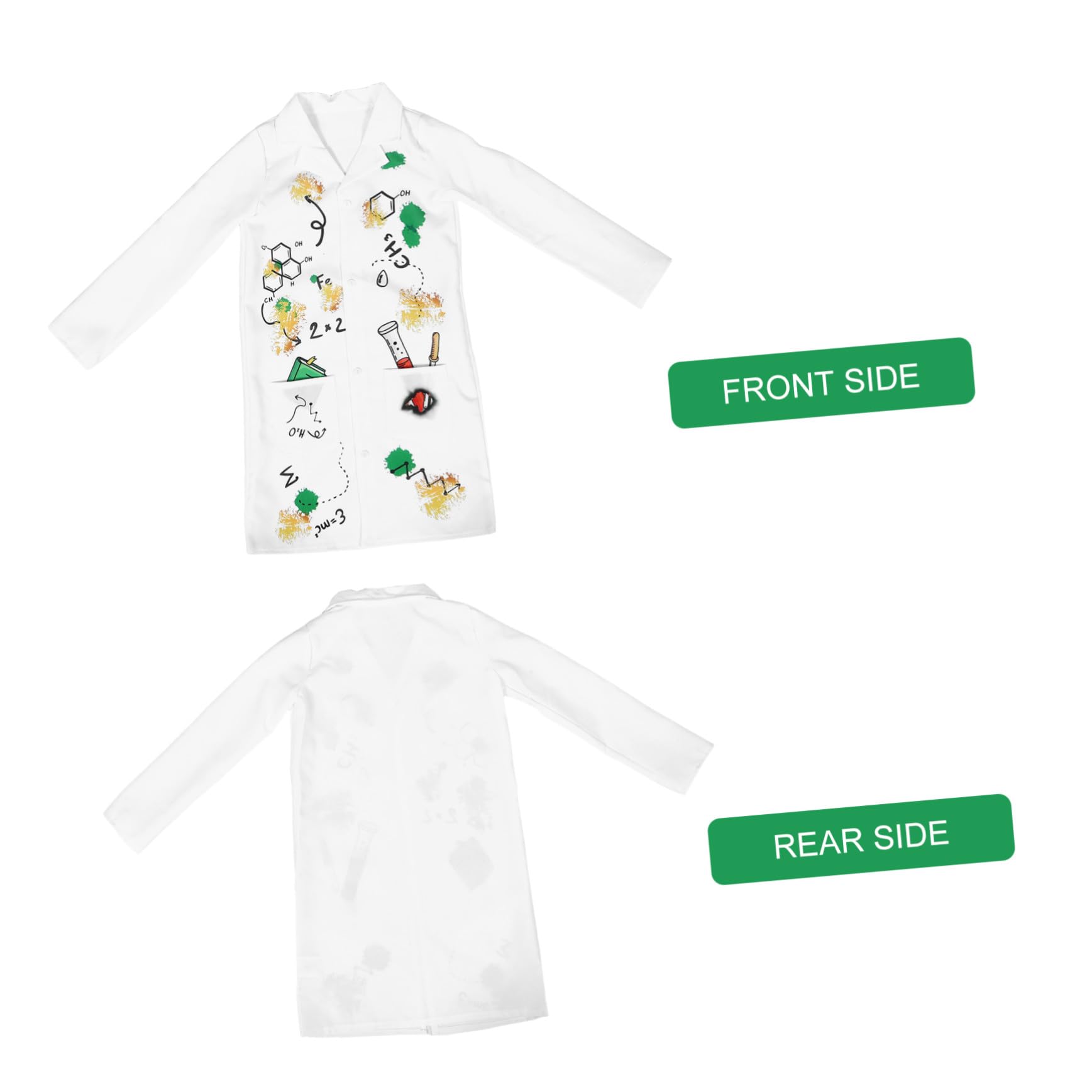 YARNOW Costume De Scientifique Pour Enfants Blouse De Laboratoire De Docteur Blouse Scientifique Déguisement De Carrière Pour Enfants