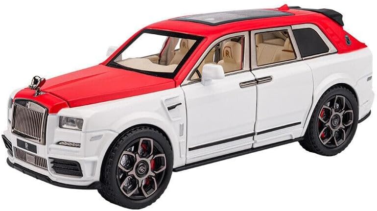 1/24 Big Rolls Royce CULLINAN Toy Car Metal Pull Back Diecast Car with Openable Door and Sound Light, Gifts Toys for Kids【 Multicolor 】(‎1/22 Big Rolls Royce CULLINAN-Multicolor)