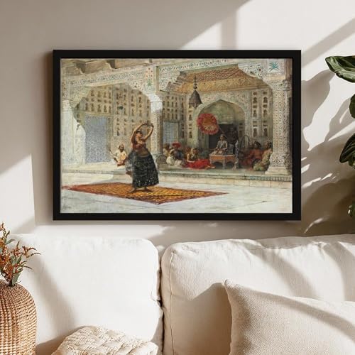 Impression sur toile The Nautch par Edwin Lord Weeks - Tableau suspendu de 20x30 cm - 7