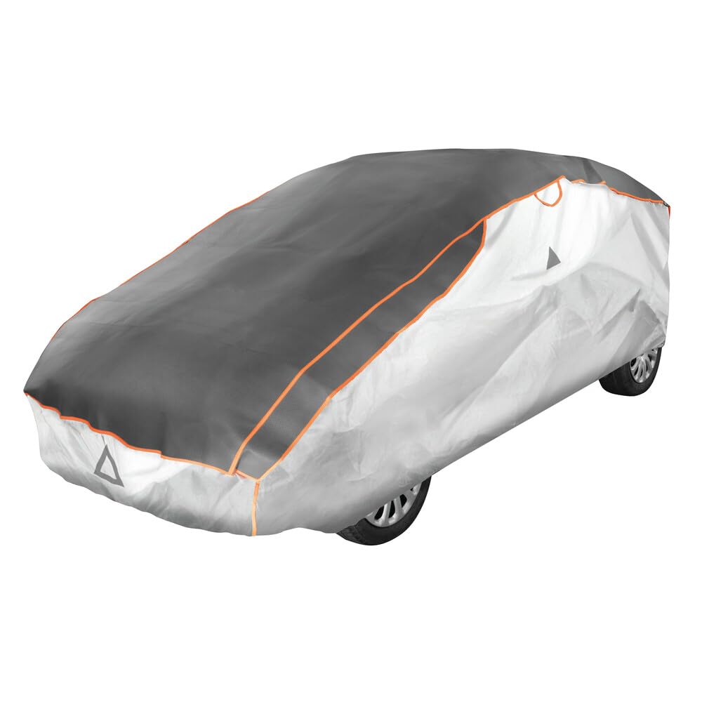 Gran Pree 20402 Car Meteo Guard, Telo Copriauto Antigrandine elasticizzato 3 strati di protezione, impermeabile restistente raggi UV, copriauto antigrandine - MG-S - cm 120x165x400