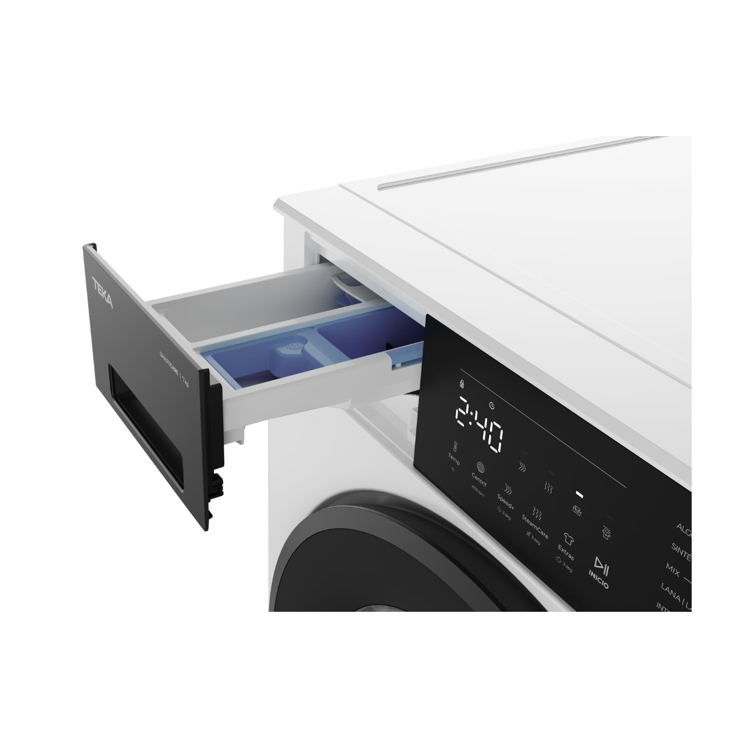 TEKA Lavadora de Libre Instalación, 7 kg, Panel Táctil