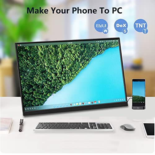 Image of 4k Portable Monitor, 14 Inch Portable Monitor USB C, 10-Bit Adobe 95% HDR Game Display with USB C /HDMI /Mini DP Compatible with Laptop /Game Console /PC /Surface