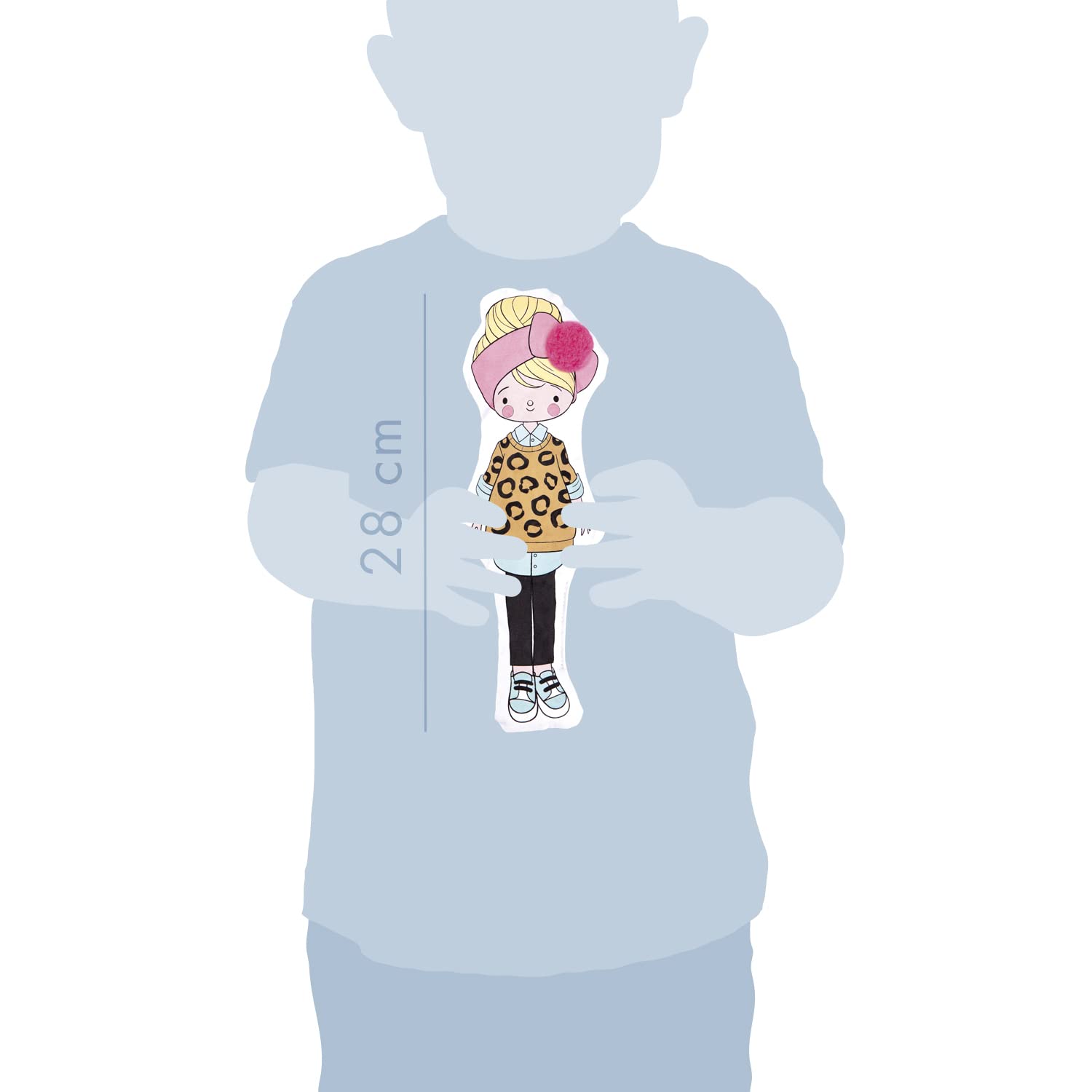 MY MANDARINE PP033C - Kit Créatif Enfant - Doudou En Coton Imprimé