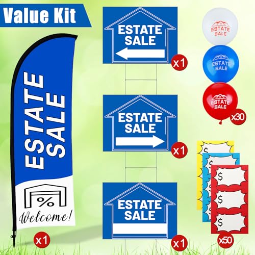 Flèches de direction double face pour signalisation de vente de maison Buryeah - 6
