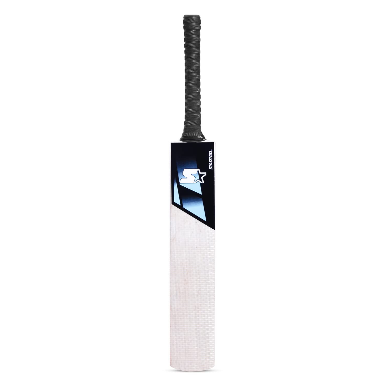 STARTER Kashmir Willow Cricket Bat with Half Cane Handle- 10+ Years Kids- Size 5- Blue & White-image-11