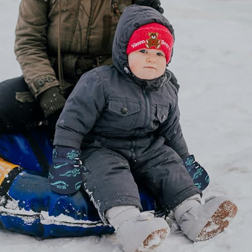 Image of Baby Toddler Mittens Boys Girls Winter Outdoor Gloves Kids Easy-On Fleece Warm Mitterns