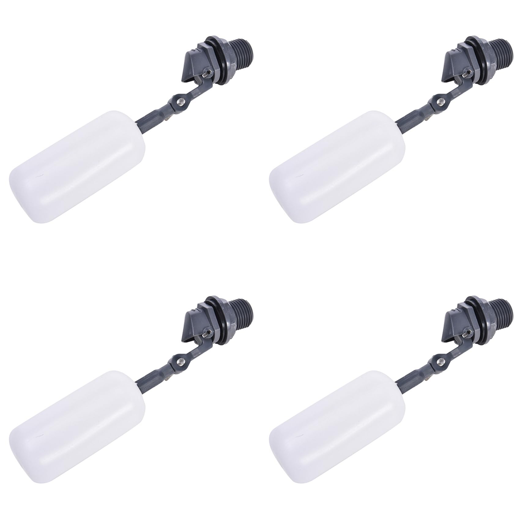Jnchdghwa As Shown 4X Dn15 Adjustable 1/2Inch Floating Auto Fill Valve Fill Tank Water Level Control 1/2In Thread Float Ball Valves