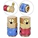 GLOGLOW Air Conditioning Components Coupler, Copper Material, Easy Install Adapter for AC Manifold Gauge Hose, Fits R134A Service Port and Automotive Applications Air Conditioning Quick