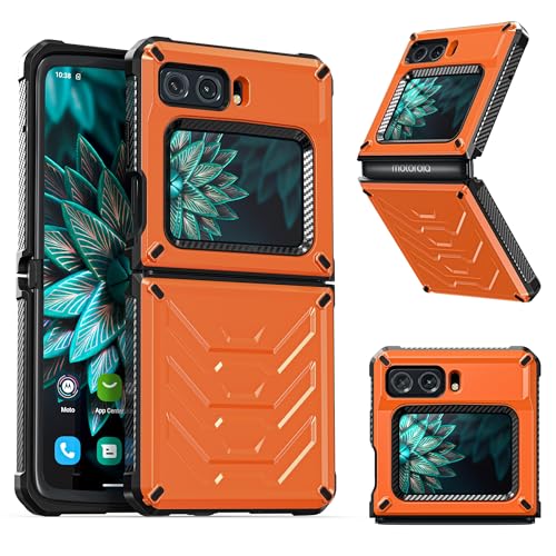 Étui Moto Razr 2022 Orange Coque Résistante aux Chocs 5G